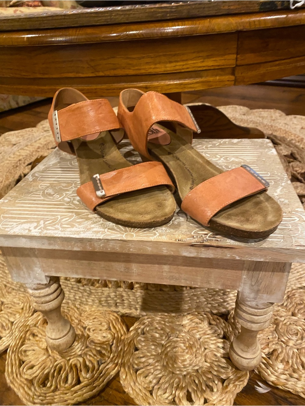 Sofft Women's Double-Strap Slide Sandals - Cognac